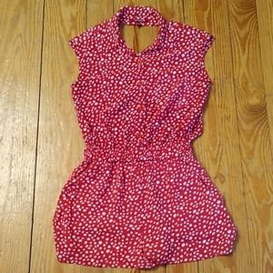 Silvergate Small Red/White PolkaDot Jumpsuit